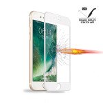 Wholesale iPhone 8 Plus / 7 Plus Full Soft Edge Cover Tempered Glass Screen Protector (White)